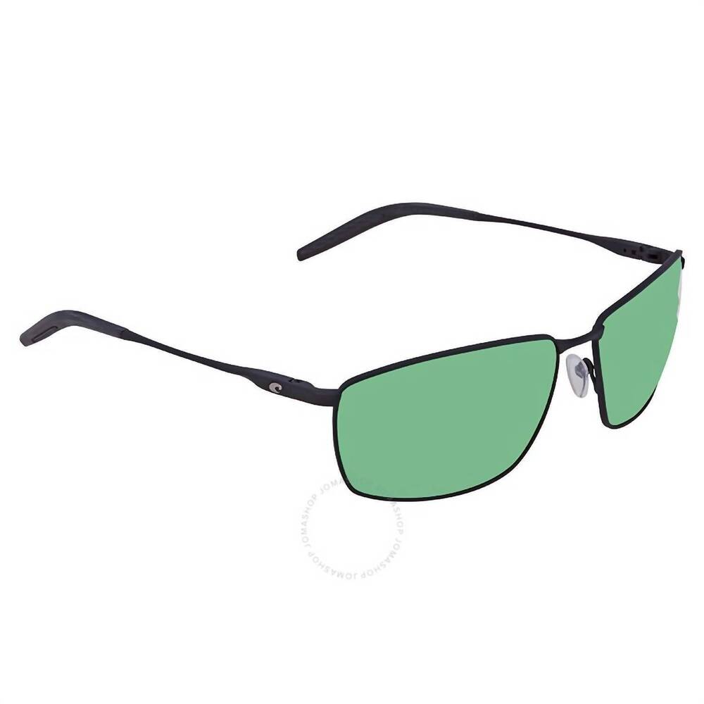 NEW COSTA DEL MAR men's turret sunglasses in matte black green mirror 580p